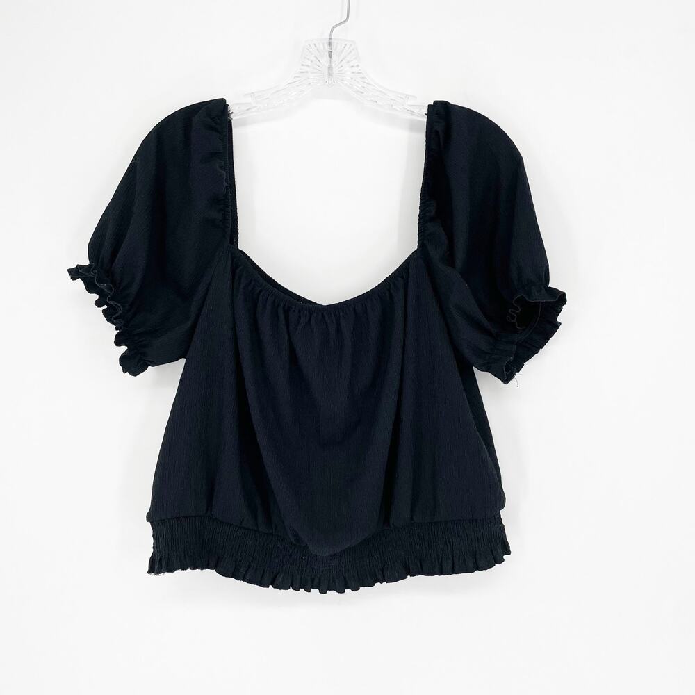 H&M Short Sleeve Peasant Top Size Large